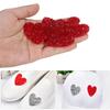 10PCS Hrt Shaped Rhinestones Applique 4cm Hot Fix Rhinestones Clothing Accessories Shoes Decoration