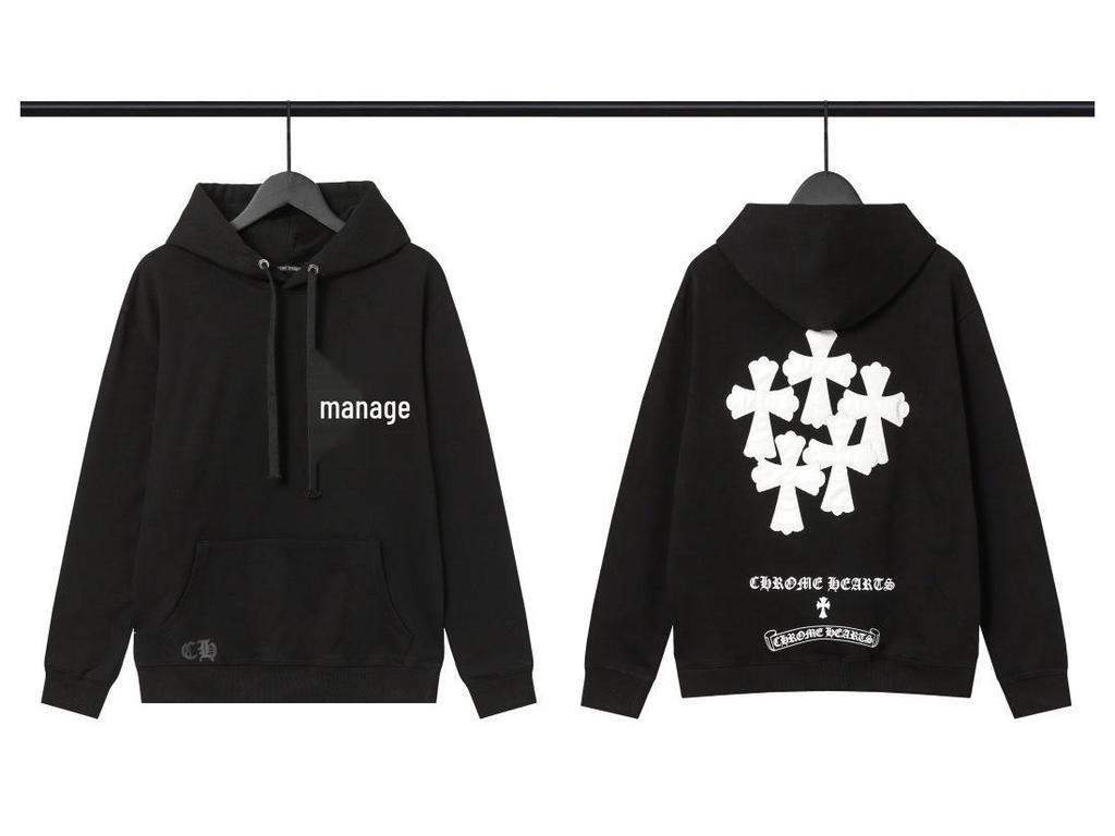 24 Kreuz Hochwertiges Unisex Kapuzenpullover - Herbst/Winter Trendige Amerikanische Marke