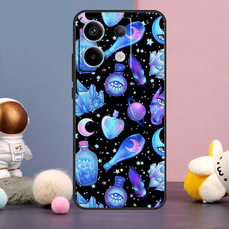 Occult Witchcraft Moon Gothic Witch Case For Xiaomi Redmi Note 13 Pro 12 11 9 10 9S 10S 11S 12S Redmi 12 13 10C 12C 13C Cover