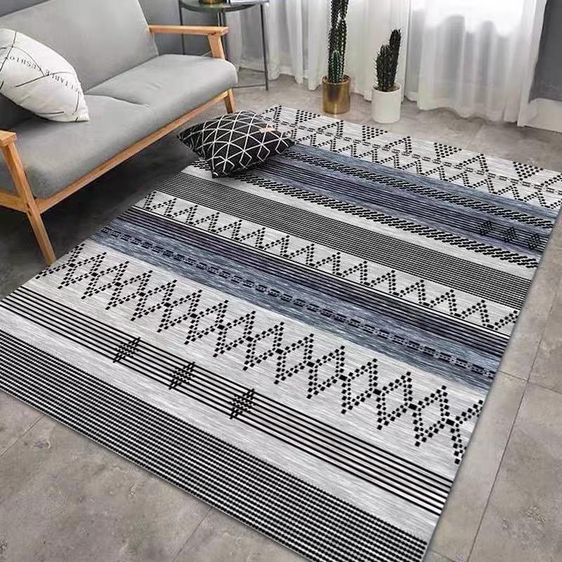 Moroccan High Quality Flannel Rug Living Room Sofa Bedroom Floor Mat Bedside Rug Hard-wearing Comfortable Soft Home Decor