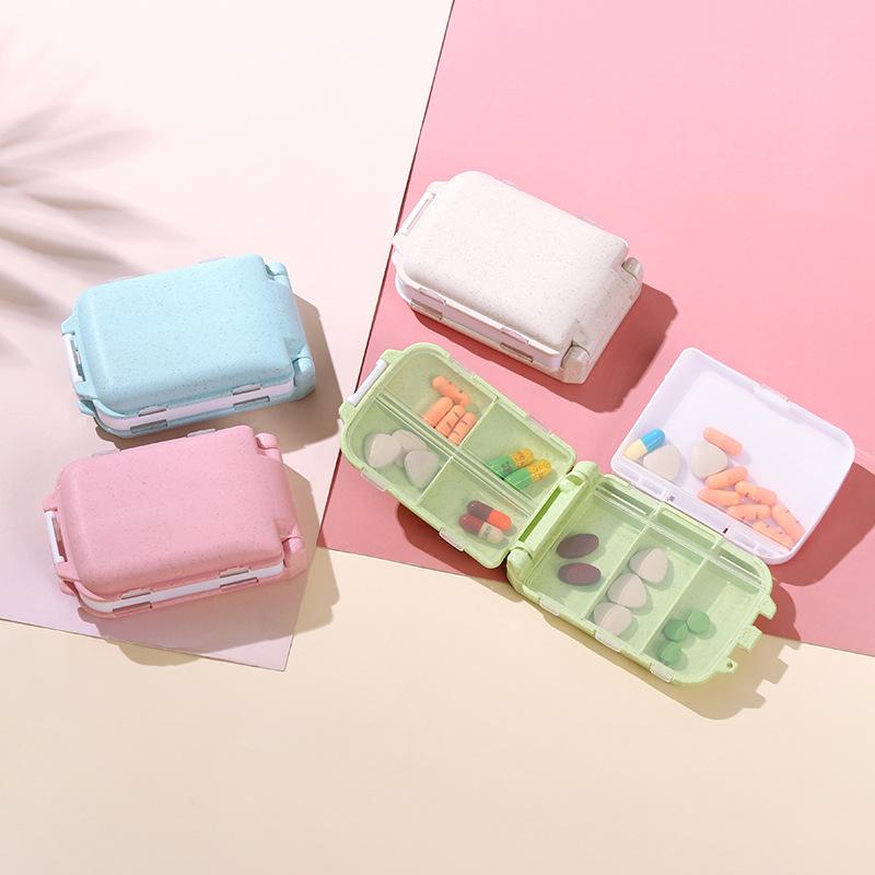 1 Stück tragbare Mini-Pillendose Medizinische Kits Vitaminpillenbox Aufbewahrungsbox Pillenbehälter Gesundheit Reiseartikel Pillendose Pillenhülle