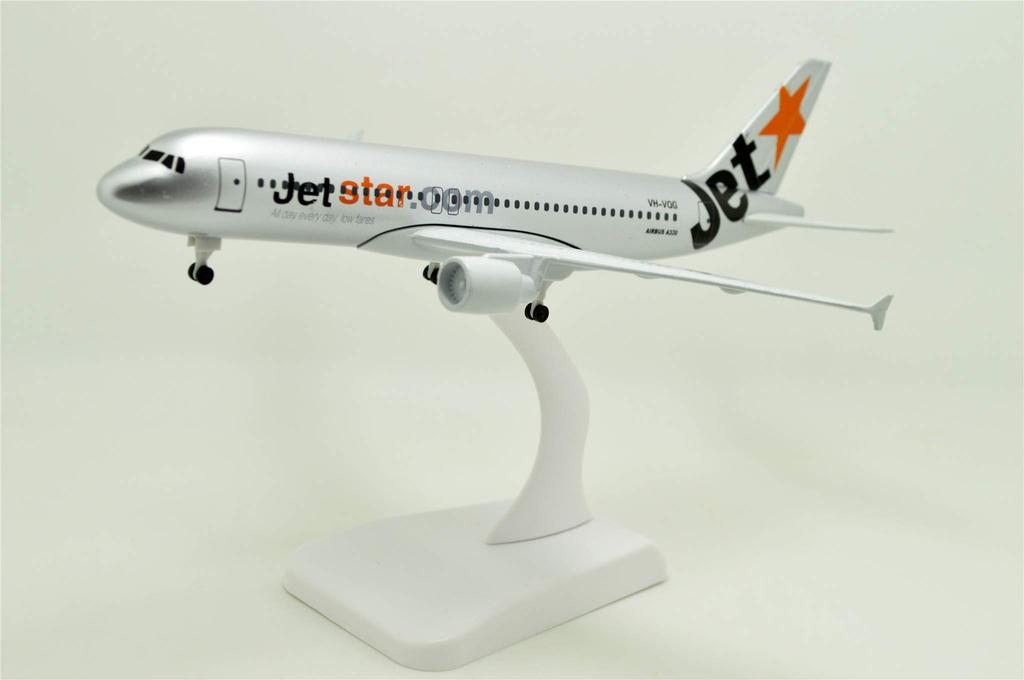 TANG DYNASTY Standard Version Jetstar Airways Airbus A320 Tiger Alloy Airplane Model Toy 1/400