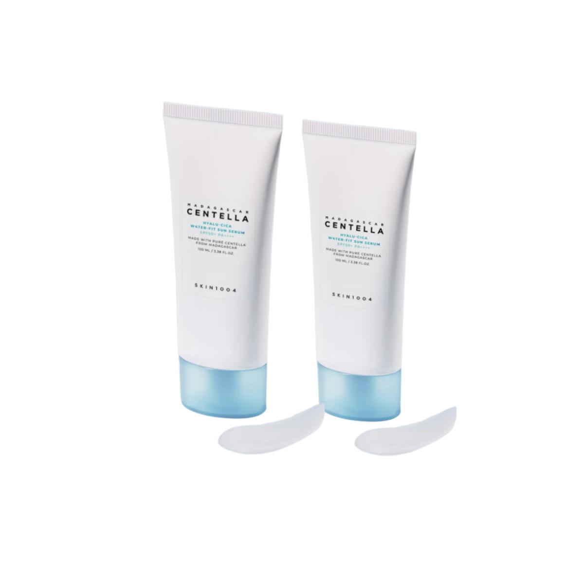 

SKIN1004 Мадагаскарская центелла Hyalu-Cica Water-Fit солнцезащитная сыворотка 50 мл*2 шт.(Двойная упаковка)