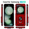 Samsung Z Flip6/7 Voják Anti-drop Magnetický kryt telefonu s krytem se stojánkem