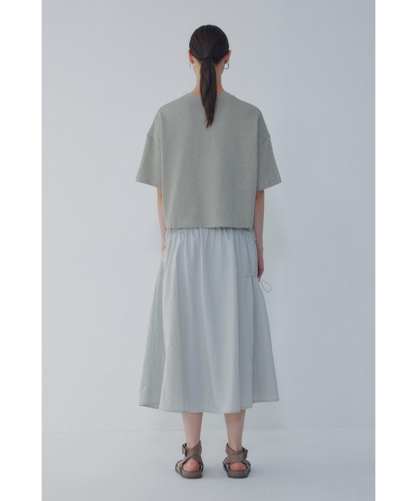 Bobeu String Banding Tiered Skirt_Light Gray 7156235003