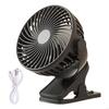 M6CB Travel Fan with 360 Degree Rotation and Three Speed Settings Quiet Desk Fan