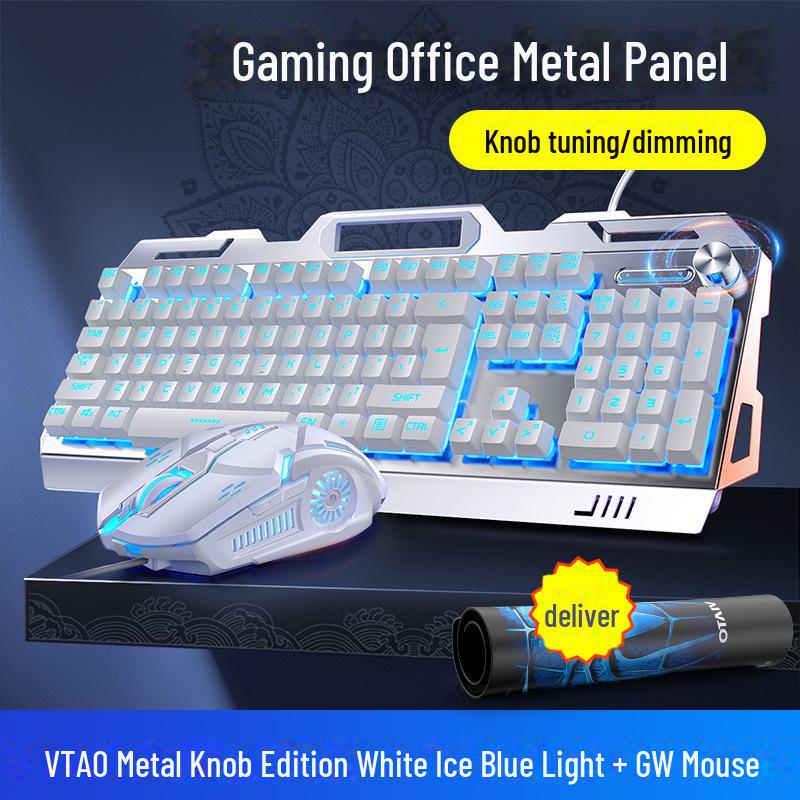 Silver Carving V2G5 Metal Gaming USB Set: Keyboard, Mouse, Headset