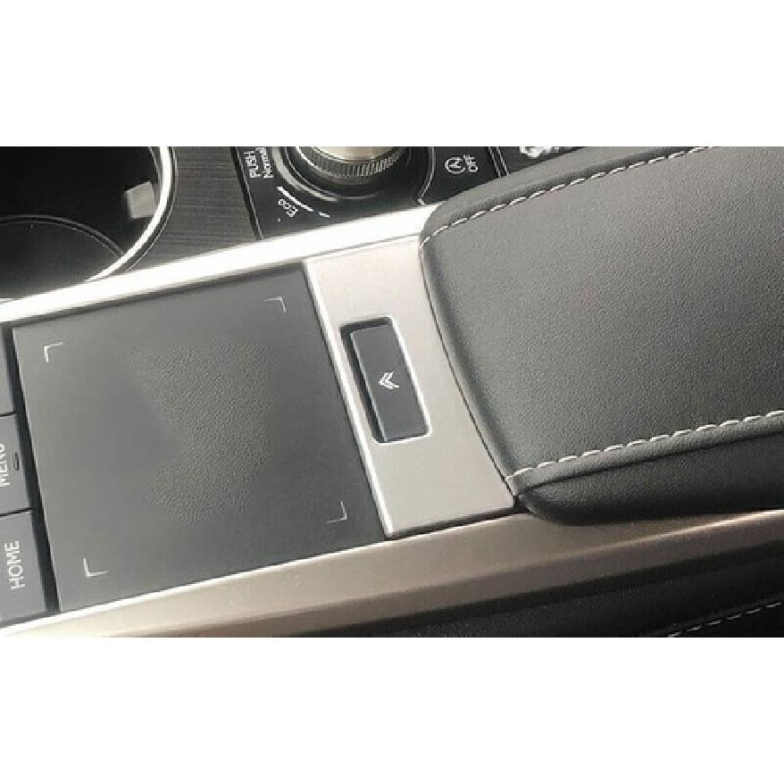 Silver Inner Console Gear Shift Mouse Cover Trim For Lexus RX350 450h 2020-2022