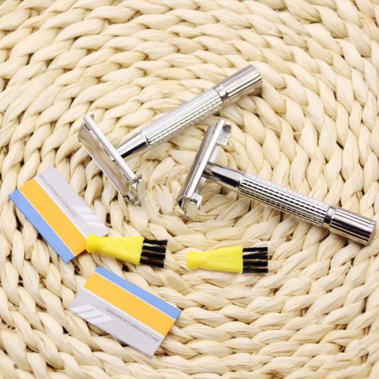 Men Classic Manual Double-Edged Razor Hair Removal Blade Beard Trimmer Shaver