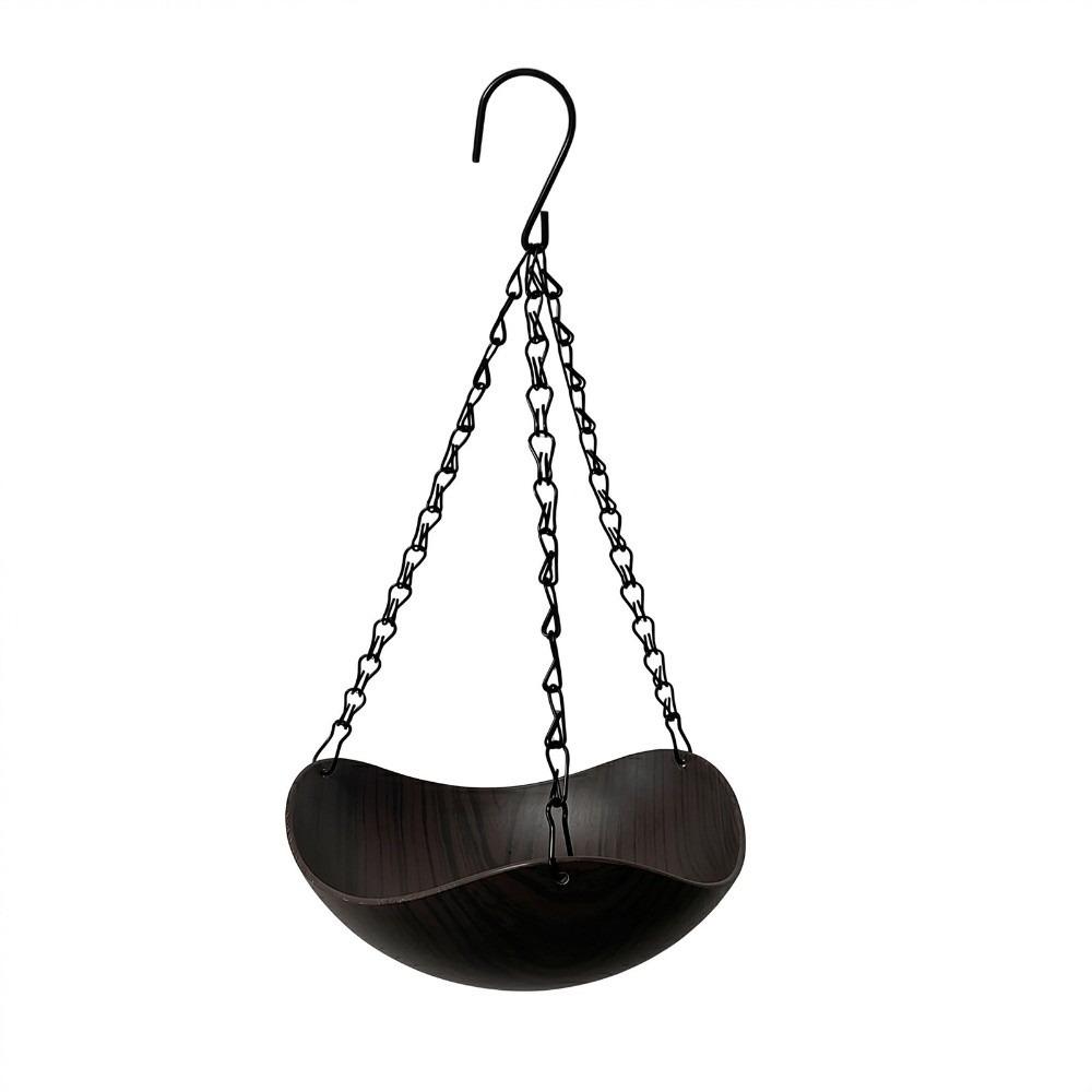 Bowl-shaped Bird Bath Bowl Double Layer Hummingbird Water Drinker Hanging Bird Feeder Garden