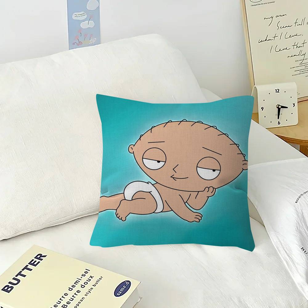 Cartoon Stewie cute fun Pillow Cover for Bedroom Room and Living Room Sofa Decorative Cushion Cover