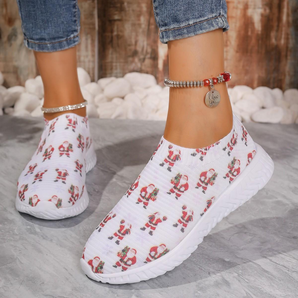 

Flats Women Sneakers Knitting Sport Shoes Running Lace Up Casual Shoes Winter New 2024 Trend Walking Breathable Mujer Zapatillas 42 білий