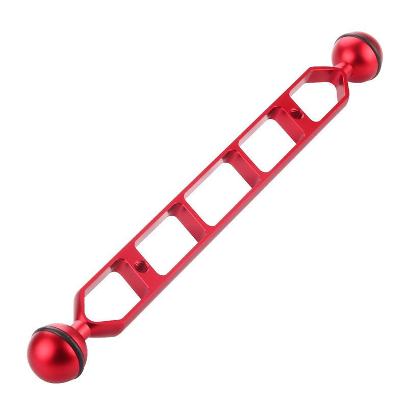 Adaptateur à rotule 1" Bras d'extension à double rotule 5 7 9 11 pouces pour GoPro Fixation à pince papillon sous-marine Éclairages de plongée