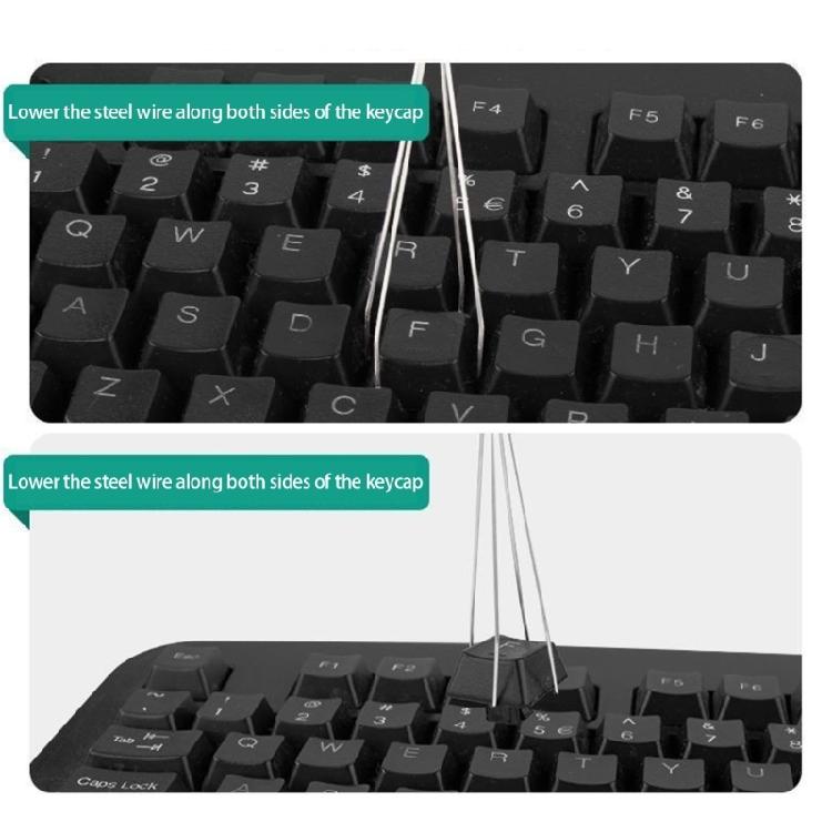 Keycap Puller Kit Mechanical Keypad Keycap Puller Keypad Cleaning Set for Mechanical Keypad Key Shaft Remover