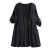 Womens Ladies  Artificial Wool Coat Zipper Jacket Winter  Outerwear