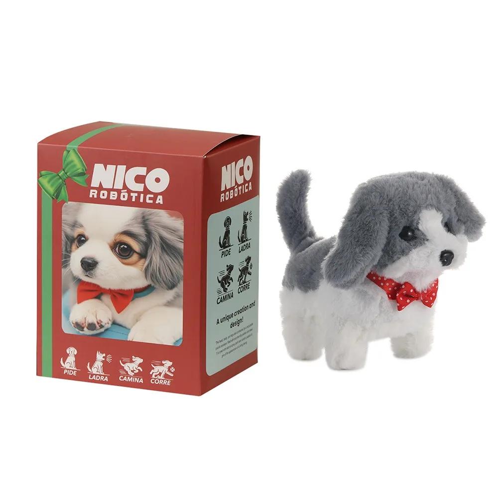 New Fashion Plush Robot Puppy Interactive Walking Simulated Puppy Barking Tail Wagging Educational Christmas Gifts
