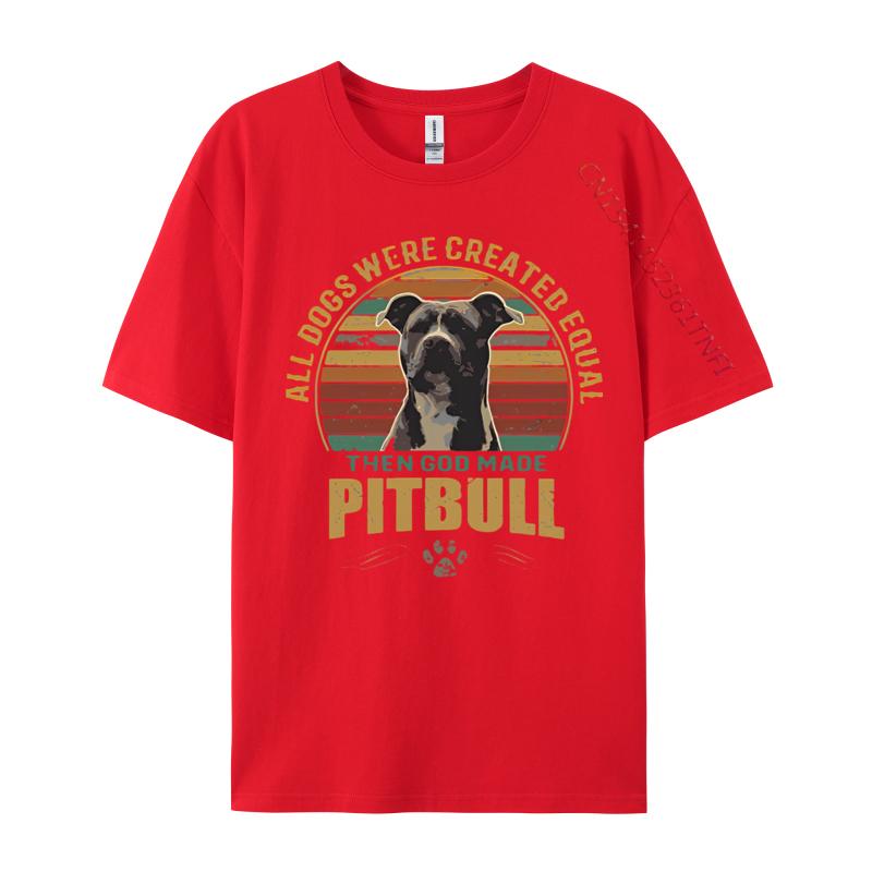 PitBull Vintage Tshirt Unisex T Shirts Funny Printed T Shirts Combed Cotton Top Tshirt Graphic T Shirts Unisexs Clothing