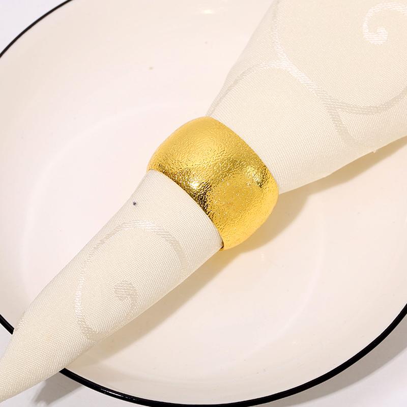 12Pcs Napkin Buckle Dining Room Metal for Wedding Party Ring Models Simple Napkin Holder Napkin Rings Table Decor