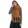 Knitted wool scarf female winter student long versatile warm scarf high sense