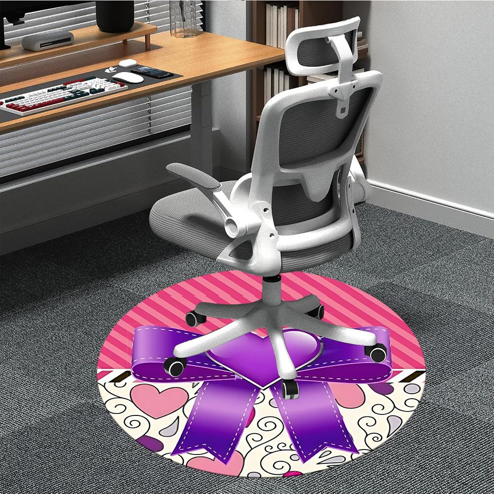 

1pc Heart Bow Carpet for Office, Non-slip, Soft and Durable Office Rug, Perfect for Office yy260128089 80cm by 80cm