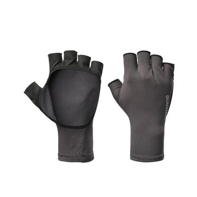 SHIMANO Sun Protection Gloves, 5-Piece Cut, GL-601V, Neo Black, Size S