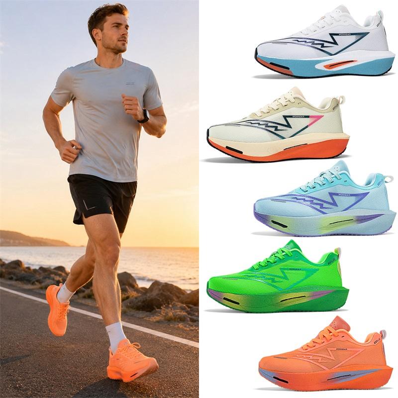 Running Shoes Men Carbon Board Marathon Speciality Sports Breathable Lightweight Women'S Comfortable Athletic Nonskid Sneakers