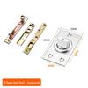 Heavy-Duty Stainless Steel Invisible Rotating Door Hinge with Hidden Up-Down Heaven and Earth Shafts
