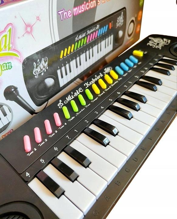 Keyboard Duży Dla Dzieci Pianino Organy + Mikrofon