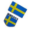 Swedish National Flag Metal Car Decal and Emblem