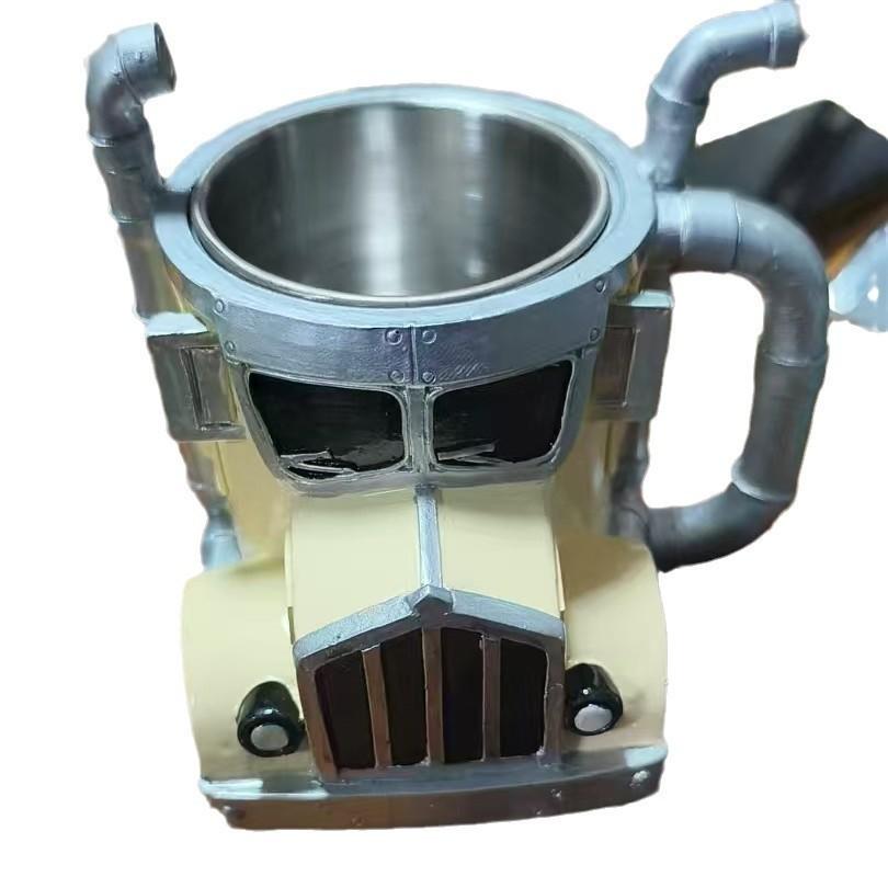 New Truck Coffee Cup Design Decoration Mug Home Courtyard Decoration Stainless Steel Core