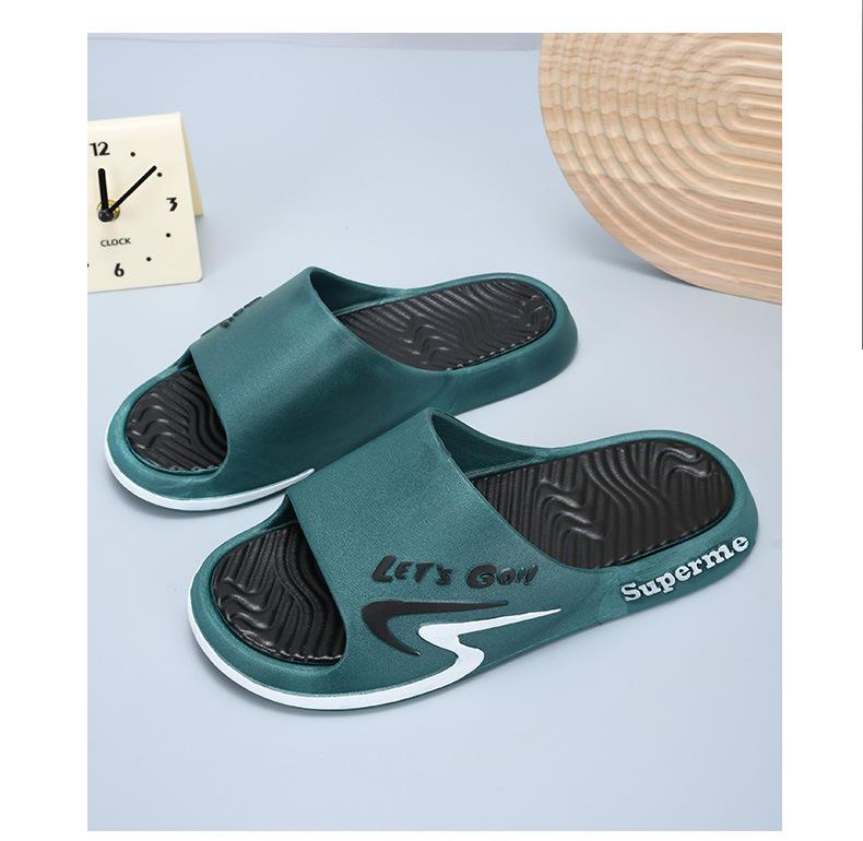 2025 New Bathroom Slippers Men's Summer Sports Indoor Home Sandals Women's Wear-resistant and Cool Slippers