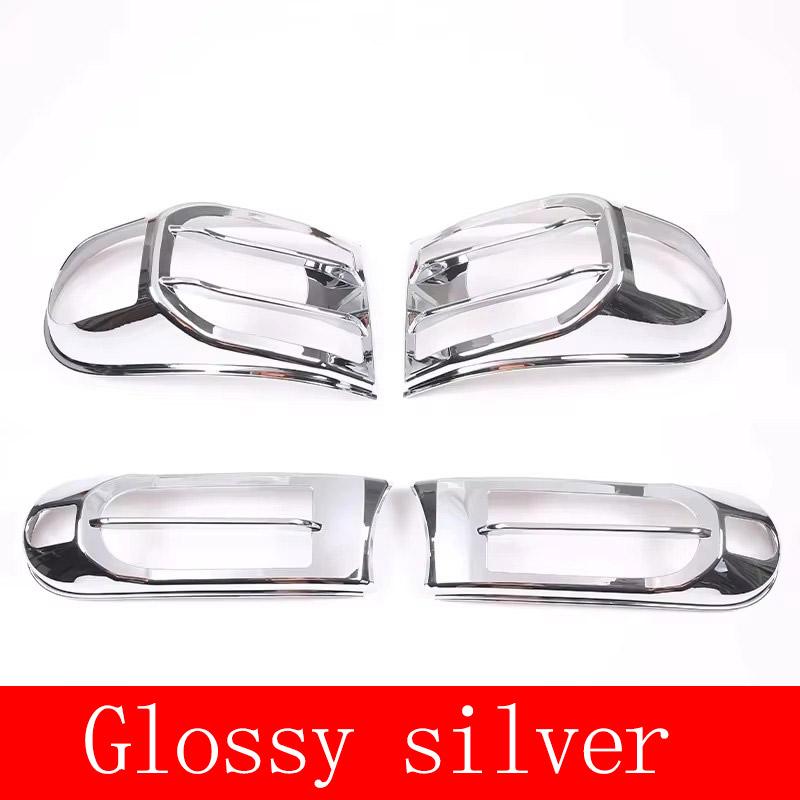 For Toyota FJ Cruiser 2007-2025 ABS Glossy Black Car Front Fog Light Bumper Frame Trim Headlight Cover Accessories