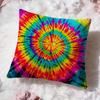 Tiedye Cushion Cover Premium Comfort Reversible Pillow Cove Two In One Design for Any Room  Car Interior