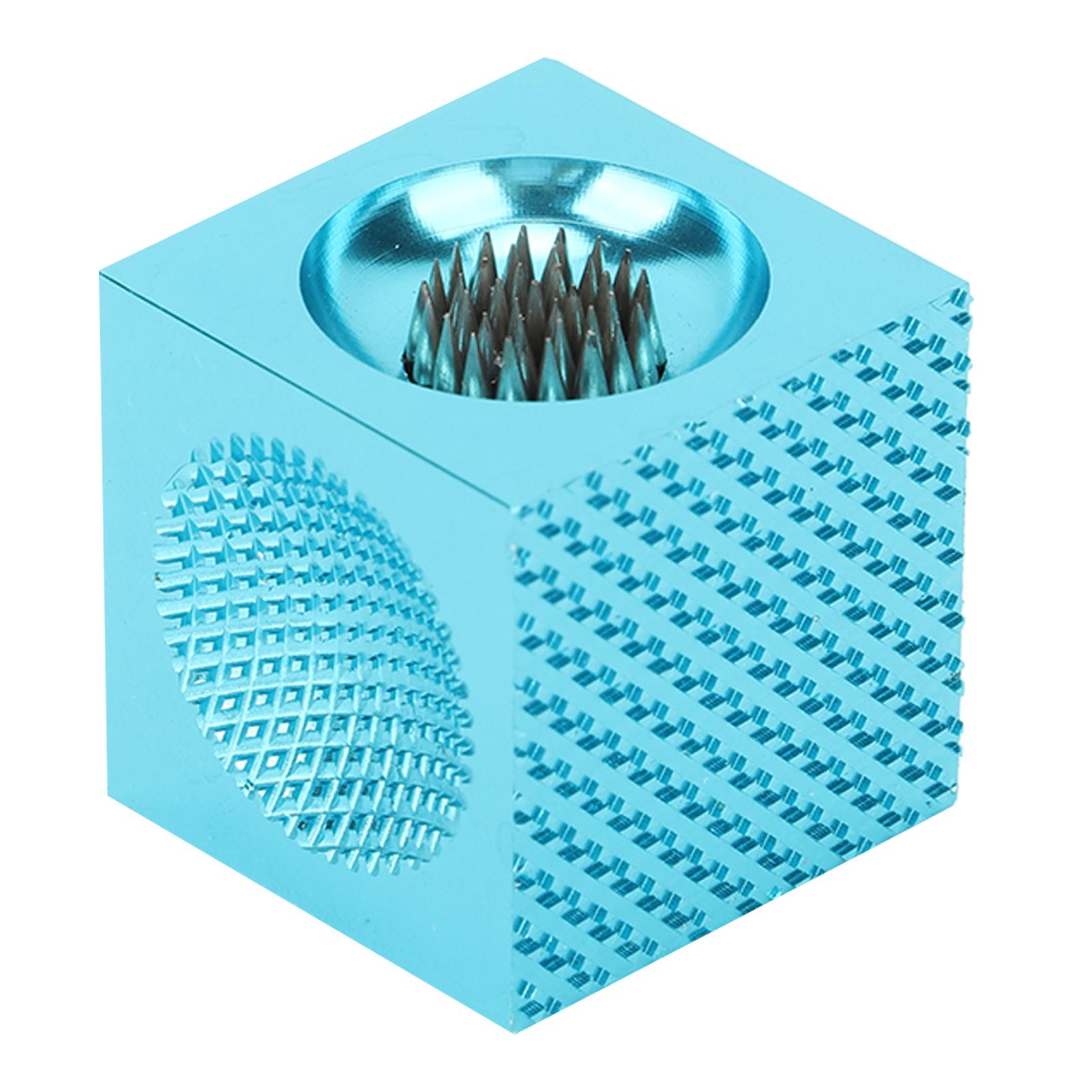 

Pool Cue Tip Repair Tool Multifunctional Cube Shape Aluminum Alloy Portable Billiard Cue Tip