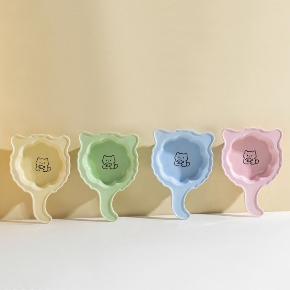 Anti-knock Cat Food Water Bowl Ceramic Pet Drinking Feeder Cartoon Dog Food Feeder  Indoor