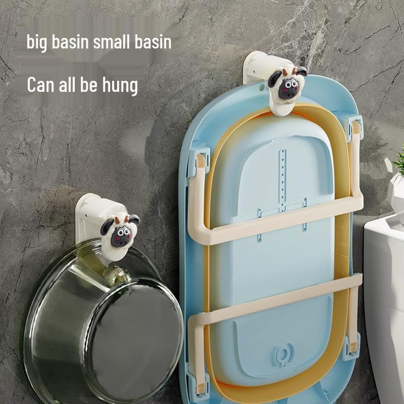 Cute Cartoon No-Punch Bathroom Wall Storage Hanger