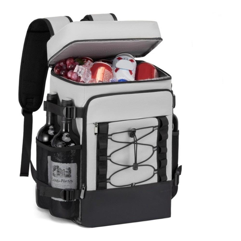 

Insulated Cooler Backpack Leak Proof Lunch Backpack Multi-purpose Insulated Backpack Men Women сірий