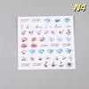 Embossed Jellyfish Jellyfish  Ocean Nail Art Sticker Self Adhesive Marine Starfish  Nail Decals Manicure Diy Supplies Nails Slid