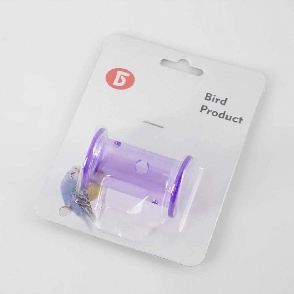 

New Transparent Interactive Feeding Plastic Rolling Puzzle Bird Enrichment Pet Supplies фиолетовый