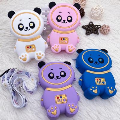 Kid Cartoon Silicone Bags Girls Cute Backpack Boy Space Astronaut Leaning Straddle Bag Fashion Accessories Single Shoulder Bags