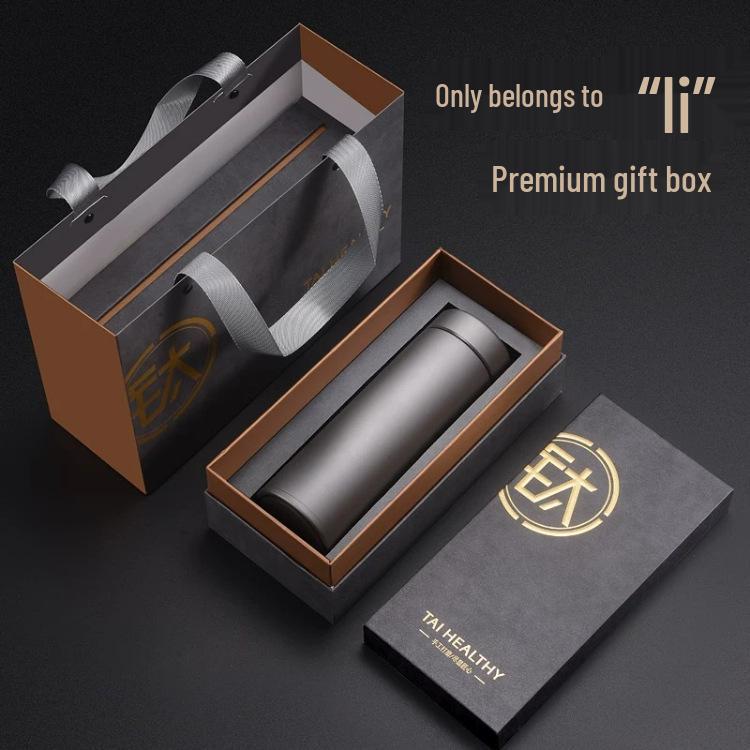 Premium Titanium Insulated Cup for Men and Women - Light Luxury Tea Infuser Gift