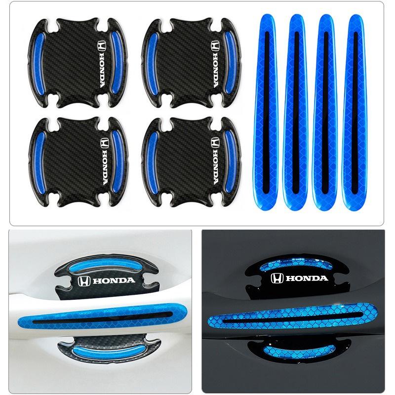 

8pcs Car Door Handle Reflective Protection Exterior Door Bowl Stickers For Honda Jazz 95 2022 Fe City Bonda Accord G10 Jade