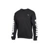 Rebel Crew Sweat FL Printed Casual Fleece Warm Round Neck Pullover Sweatshirt Women Sweatshirt Black 581628-01