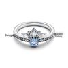 Elegant European and American Knotted Flower Diamond Rope Ring for Women - Chic Japanese & Korean Style