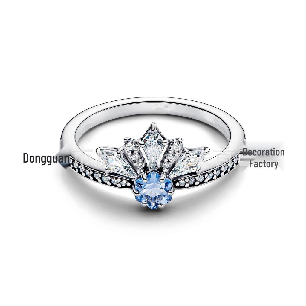 Elegant European and American Knotted Flower Diamond Rope Ring for Women - Chic Japanese & Korean Style