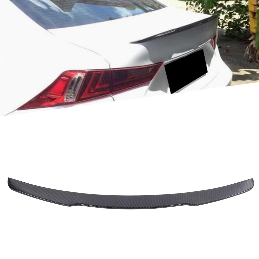 Rear Trunk Lip Spoiler Tail Wing Carbon Fiber Fit for IS200t IS250 IS300 IS350 IS300h Sedan 14‑20