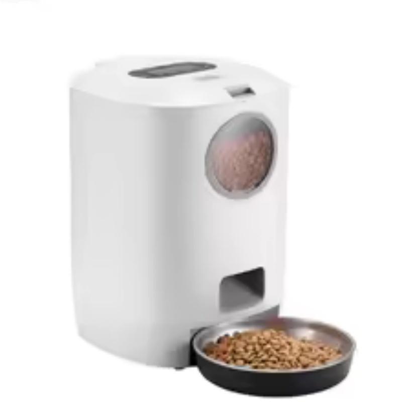 4.5L Automatic Pet Food Feeder For Dog Cat Food Container Stainless Steel Bowl Smart Dispenser Dogs Feeder Product Supplies