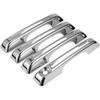 1 Set Exterior Decoration Protector for Ford Maverick 2022-2023 Car Door Handle Protector ABS Silver Tone