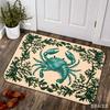 Coastal Crab Door Mat Marine Coral Weed Pattern Welcome Doormat Non Slip Entrance Rug Washable Floor Carpet Kitchen Bath Mats