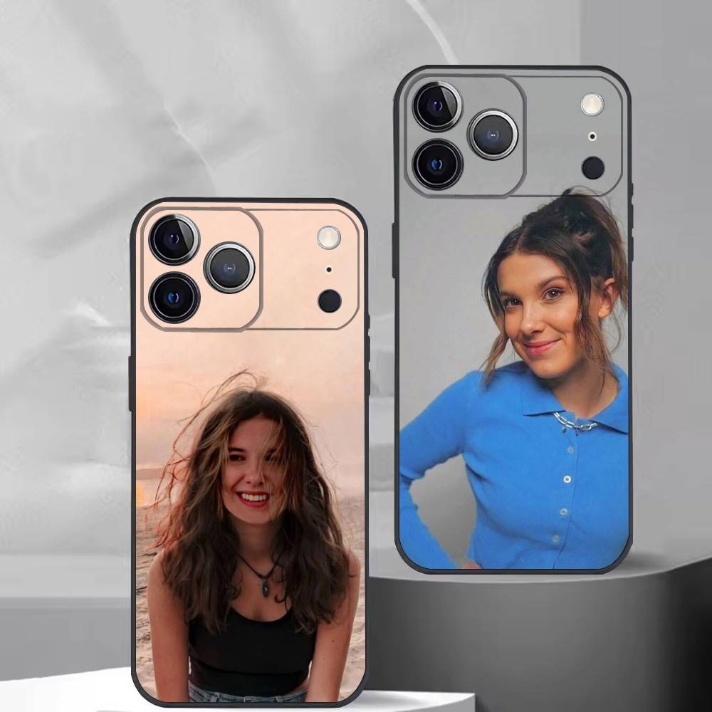 M-Millie Bobby Brown Phone Case Silicone Soft For IPhone 17 16 15 14 13 12 11 X XR Plus Pro Max Plus